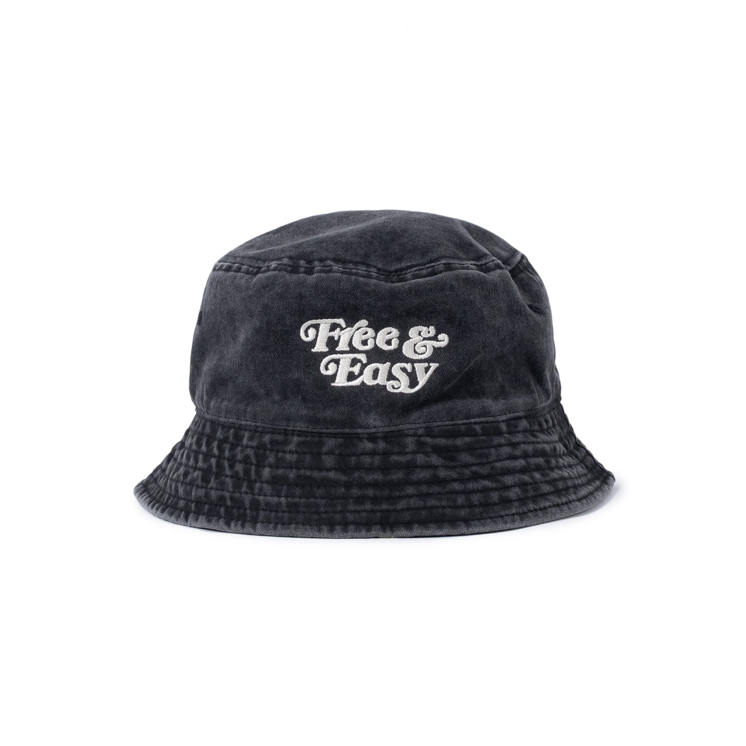 Free &amp; Easy Don&#039;t Trip Washed Bucket Hat &quot;BLACK&quot;