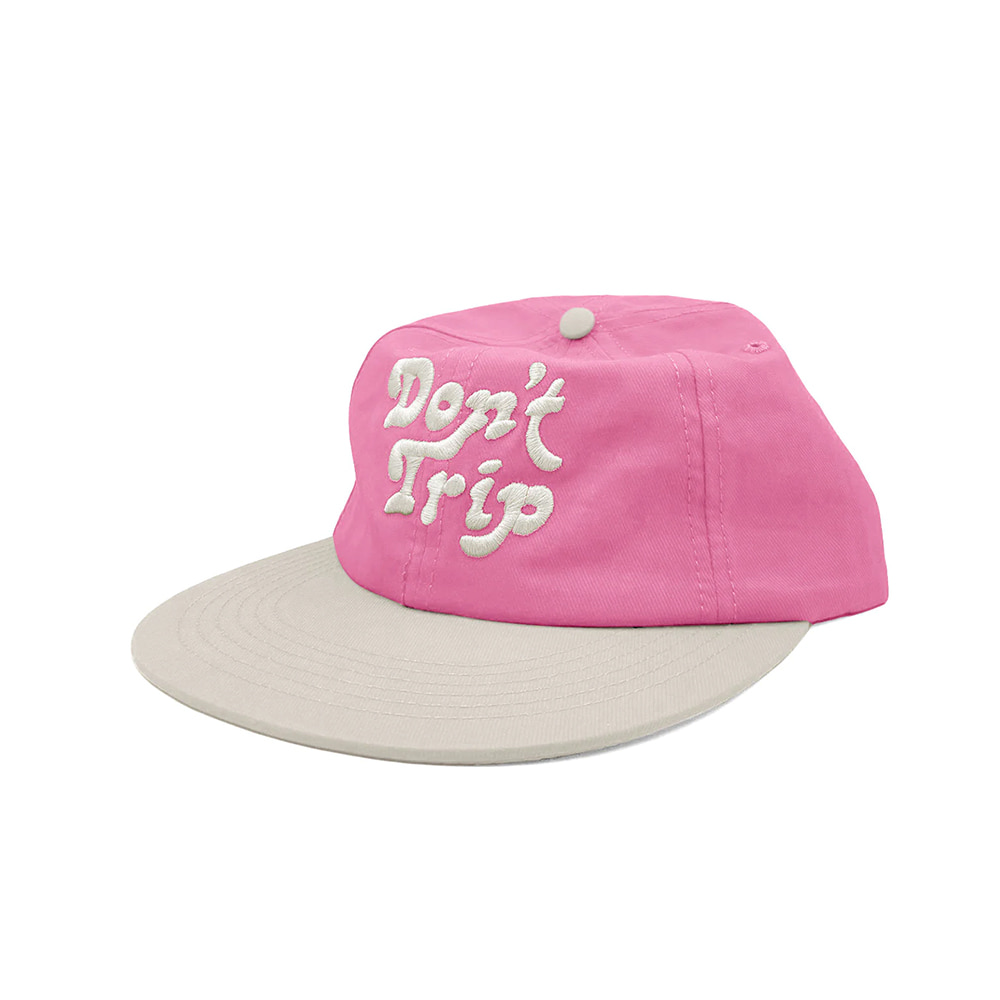 DON&#039;T TRIP TWO TONE LIGHTWEIGHT HAT Bone / Pink