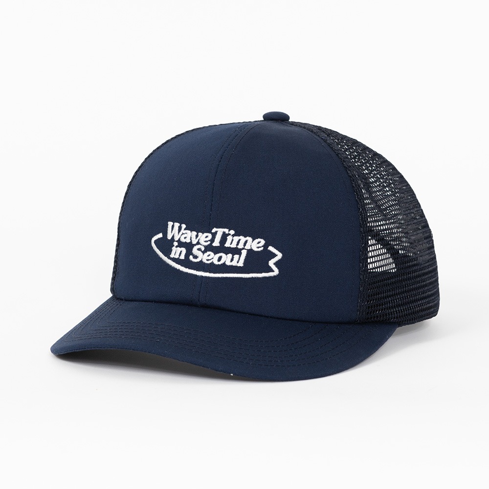WAVE TIME IN S(E)OUL TRUCKER HAT (PEONY NAVY)